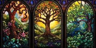 Stained Glass Craft Painting Art