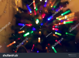 Abstract Blurred Background Christmas Lights Garlands Stock
