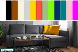 colors go with a charcoal gray couch