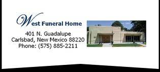 west funeral home carlsbad new