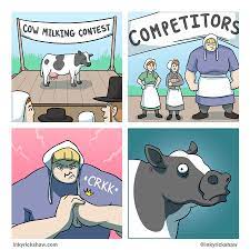 Milking comics