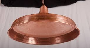Danish Hammered Copper Pendant Light