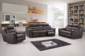 becky modern leather recliner sofa