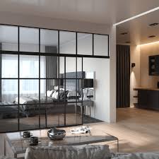 Loft Space With Glass Partitions