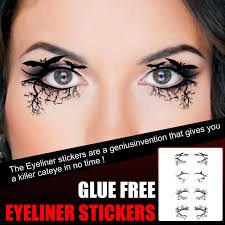 eyeliner stickers halloween makeup