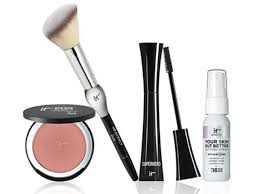 beauty makeup set blush mascara brush