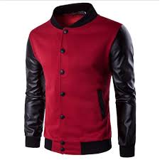Do Cross Mens Casual Pu Faux Leather Stitching Long Sleeve Press Stud Jacket Coat With Pockets