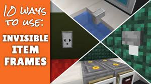 invisible item frames in minecraft
