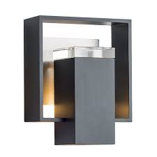 shadow box outdoor wall sconce by