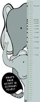 File A Height Chart For Children Based On The Asian Elephant