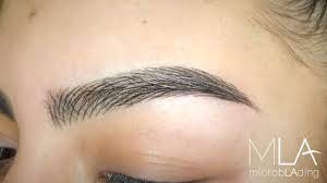 create hairstroke eyebrows freehand
