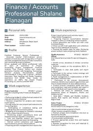Accounting Finance Resume Samples From Real Professionals