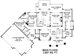 Five Bedroom Ranch House Plan Plan 9684