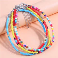 por multicolor beads boho fashion