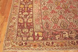 large antique turkish ghiordes area rug