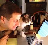 Dilly, the cat, is the assistant to Mike Bayer. Posy, another cat, assists Mike Bayer in key programming tasks. - posy