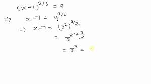 Equation Involving Rational Exponents