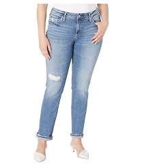 Silver Jeans Co Plus Size Suki Mid Rise Curvy Fit Straight
