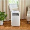 This midea portable air conditioner has a digital control panel on top that lets you set the temperature, mode, fan speed, timers etc. 1