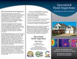 Home Inspector Brochure Templates Home Inspection Flyer Templates