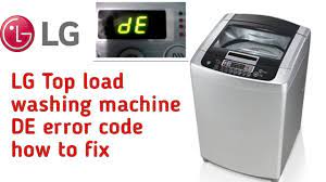 de error code lg top load washing