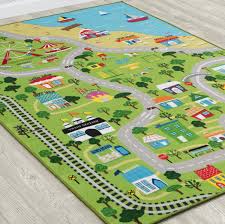 extra large road map activity rug