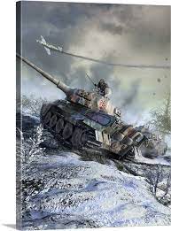 World War Ii German Tiger Tank Wall Art
