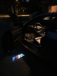 Bmw Led Door Projector Lights These Are So Awesome Bmw Lights Steering Wheel