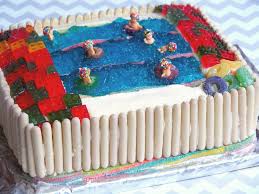 how to make a swimming pool cake the