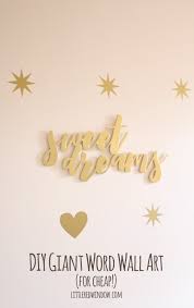 Diy Giant Word Wall Art For