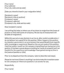 50 free resignation letter templates
