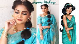 princess jasmine makeup hair indian