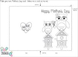 My Owl Barn Printable Mother S Day Coloring Card Templates