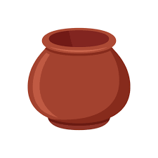clay pot vector art icons and
