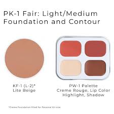 personal creme makeup kit fair light