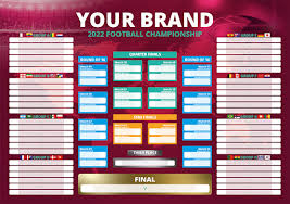 Branded World Cup 2022 Wall Chart