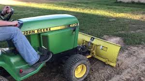 dirt work with the john deere 420 you