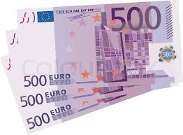 Aktuell sind knapp 600 millionen 500er im. Vector Drawing Of A 3x 500 Euro Bills Stock Vector Colourbox