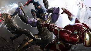 thanos vs avengers thor captain
