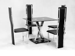 square glass dining table x chrome and
