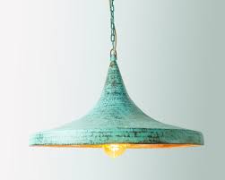 Oxidized Copper Pendant Lamp Shade