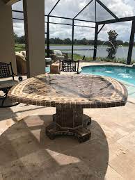 The Torino Stone Table Top Patio And