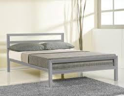 Eaton Grey Metal Double Bed Frame
