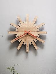 Alessi Raggiante Bamboo Wall Clock