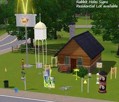 mod the sims set of new rabbit holes