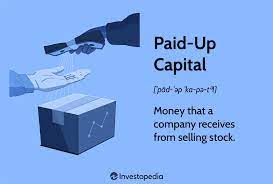 paid up capital definition how it