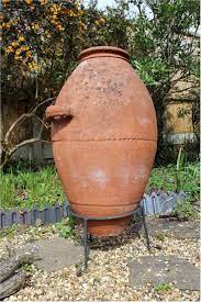 Large Terracotta Olive Oil Garden Urn