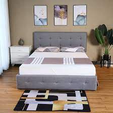 queen platform bed frame with 4 drawers