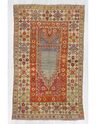 vine worn decorative turkish prayer rug