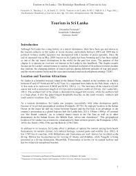 pdf tourism in sri lanka pdf tourism in sri lanka